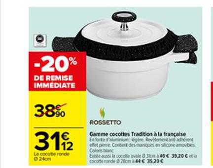gamme cocottes tradition à la française rossetto