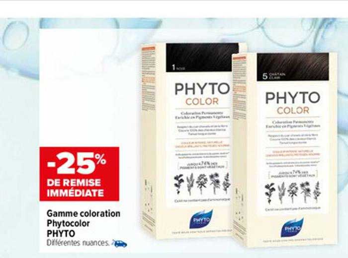 gamme coloration phytocolor phyto