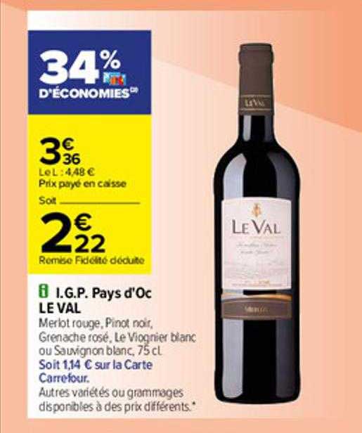 i.g.p. pays d'oc le val