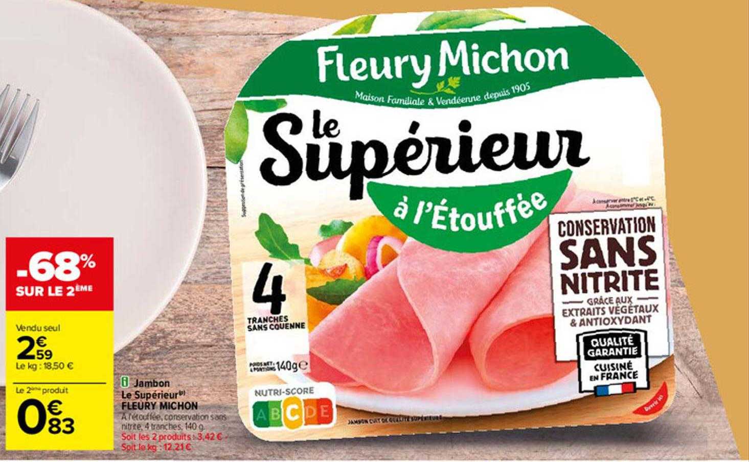 jambon le supérieur fleury michon
