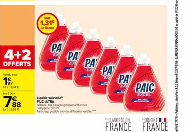 Liquide Vaisselle Paic Ultra