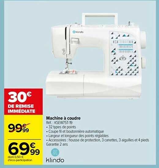 machine à coudre klindo