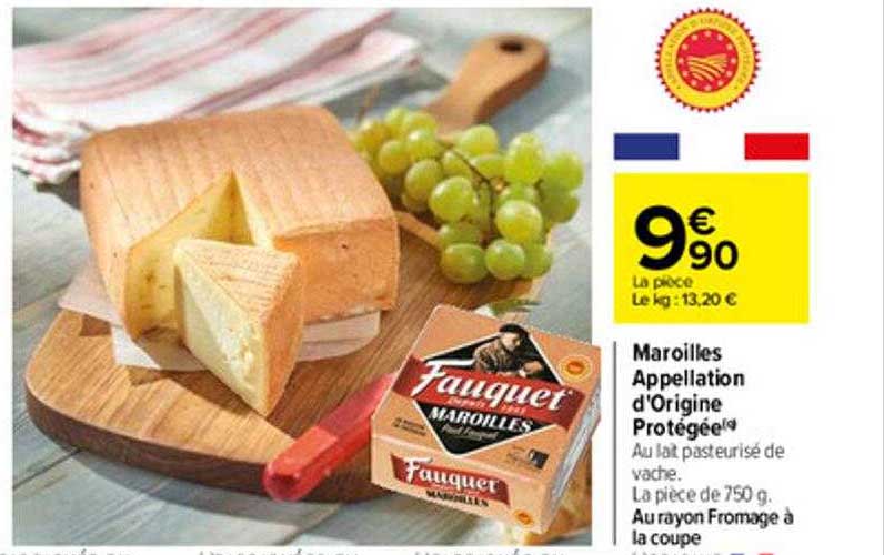 maroilles appellation d'origine protégée