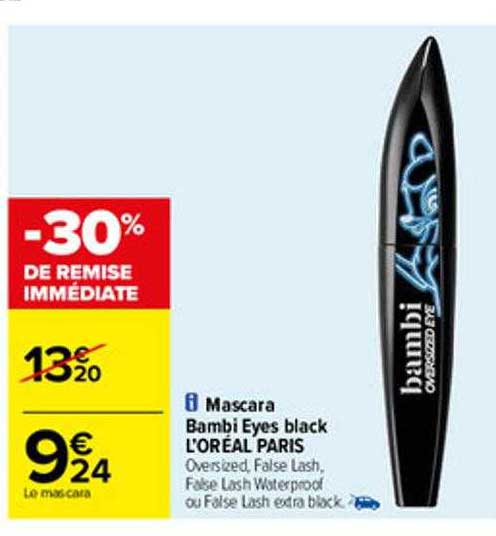 mascara bambi eyes black l'oréal paris