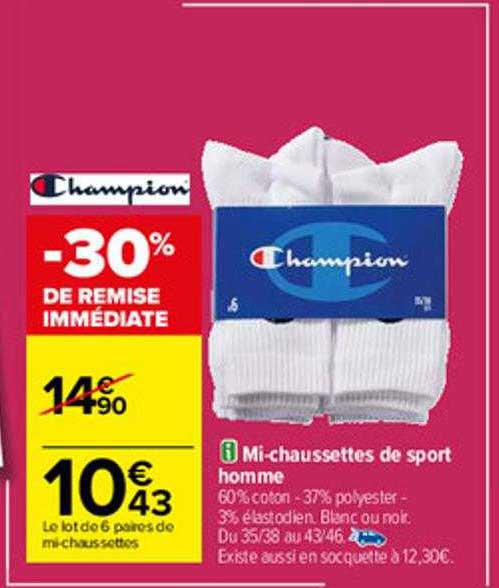 mi-chaussettes de sport homme