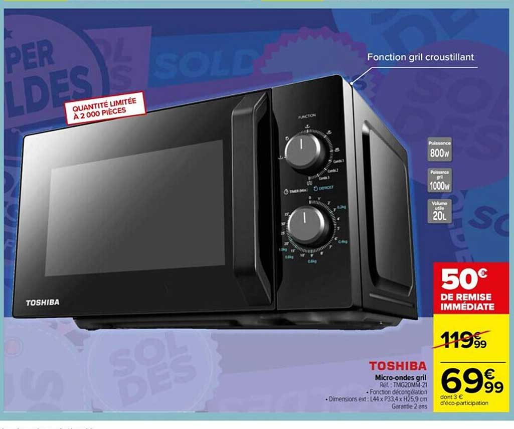 micro-ondes gril toshiba