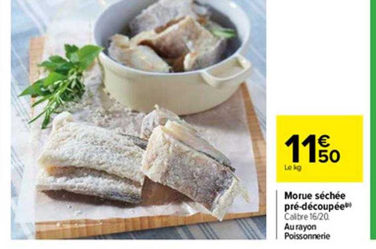 Morue Séchée Pré-découpée