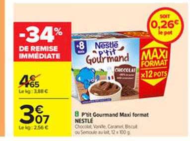 p'tit gourmand maxi format nestlé