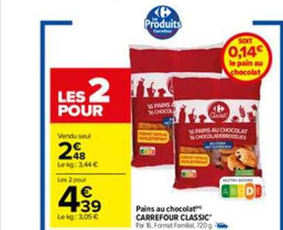 Pains Au Chocolat Carrefour Classic