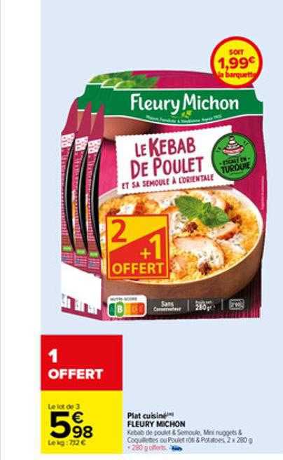 Plat Cuisiné Fleury Michon