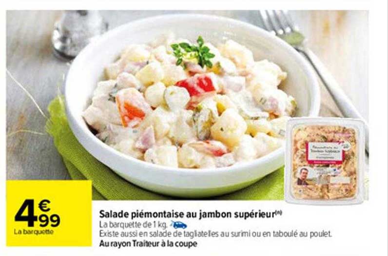 Salade Piémontaise Au Jambon Supérieur