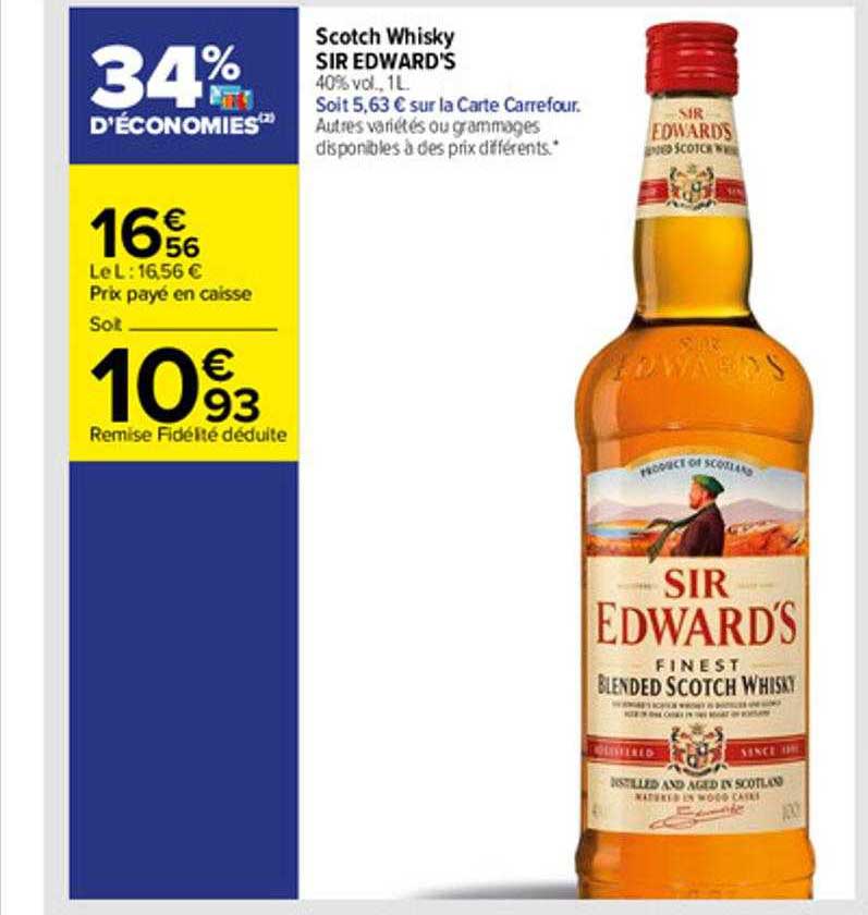 scotch whisky sir edward's