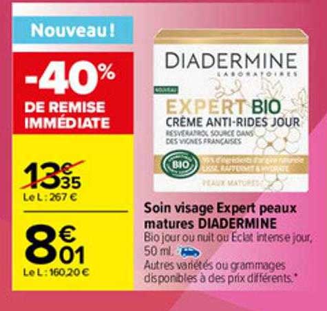 soin visage expert peaux matures diadermine