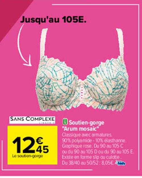 soutien-gorge "arum mosaïc" sans complexe