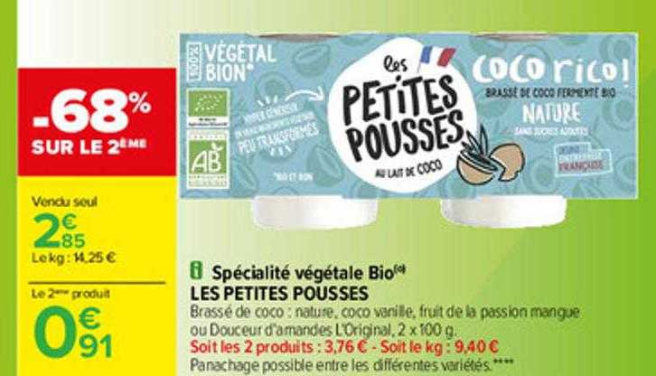 spécialité végétale bio les petites pousses
