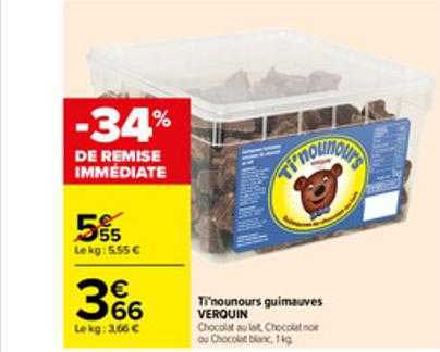 ti'nounours guimauves verquin