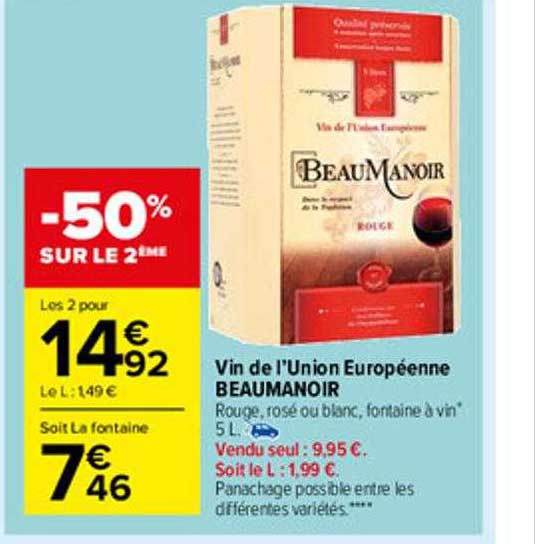 vin de l'union européenne beaumanoir