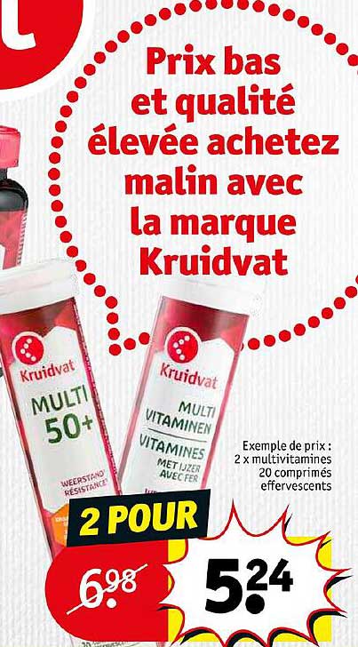 2 x  multi vitamines 20 comprimés effervescents