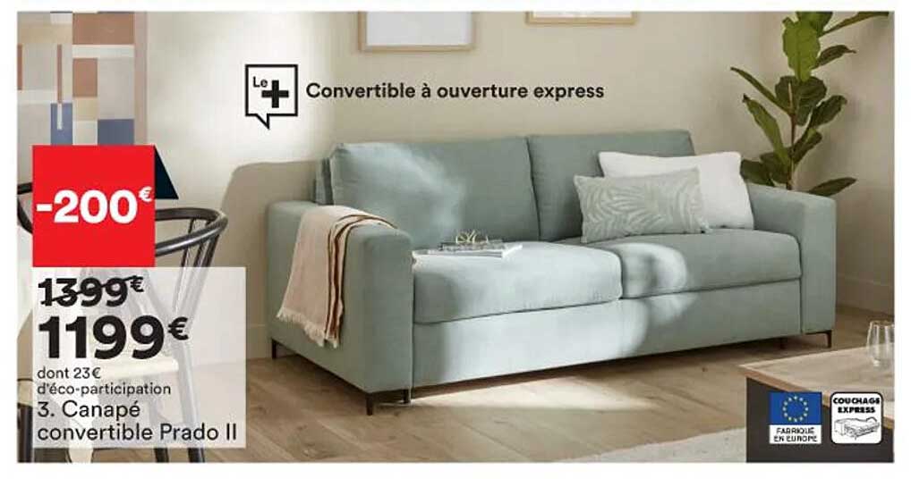 canapé convertible prado II