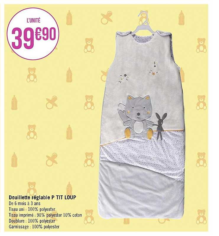 douillette réglable p tit loup