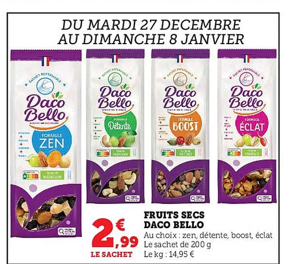 fruits secs daco bello