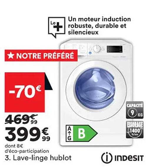 lave-linge hublot indesit