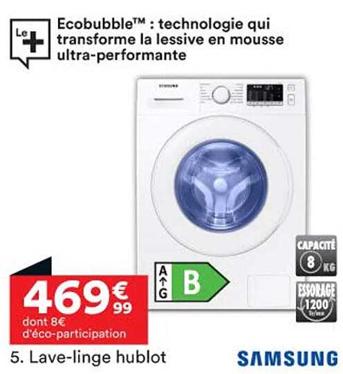 Lave-linge Hublot Samsung