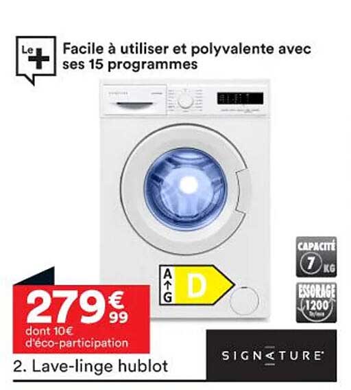 Lave-linge Hublot Signature