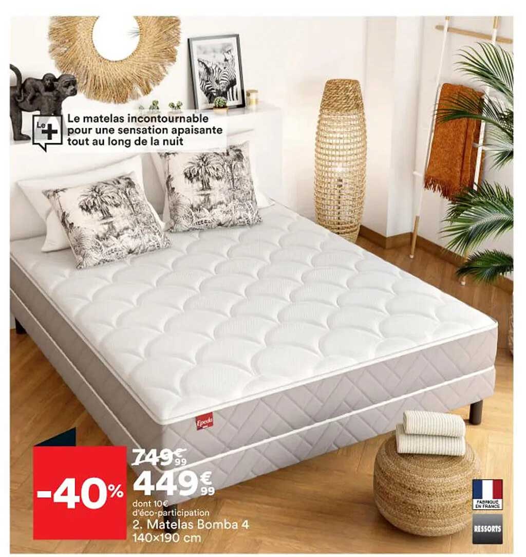 matelas bomba 4 140 x 190 cm