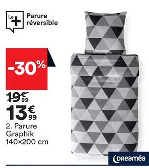 parure graphik 140 x 200 cm dreaméa