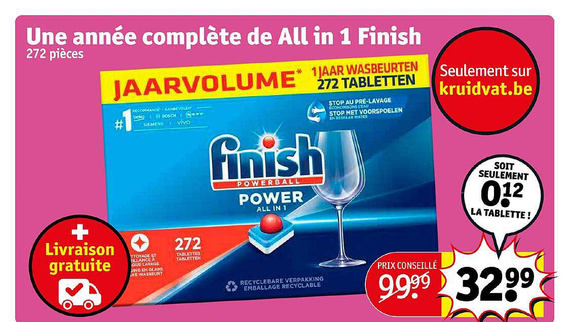 une année complète de all in 1 finish