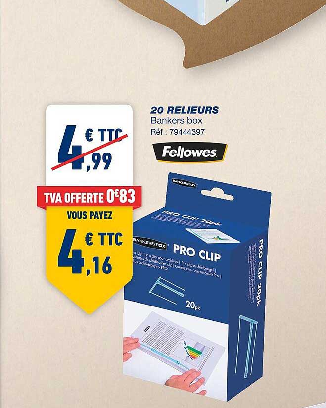 20 relieurs fellowes