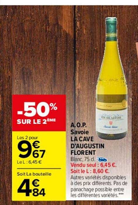 a.o.p. savoie la cave d'augustin florent