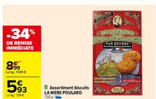 assortiment biscuits la mère poulard