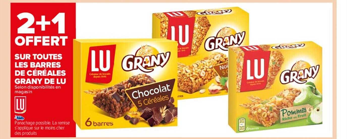 barres de céréales grany de lu