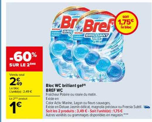 bloc wc brilliant gel bref wc