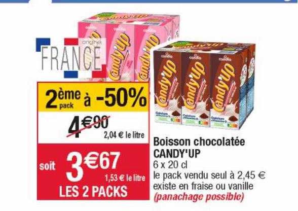 boisson chocolatée candy'up