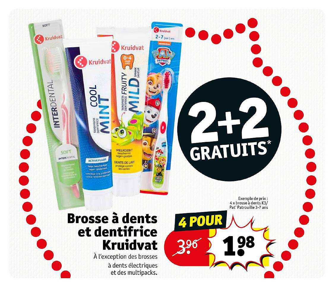 Brosse à Dents Et Dentifrice Kruidvat