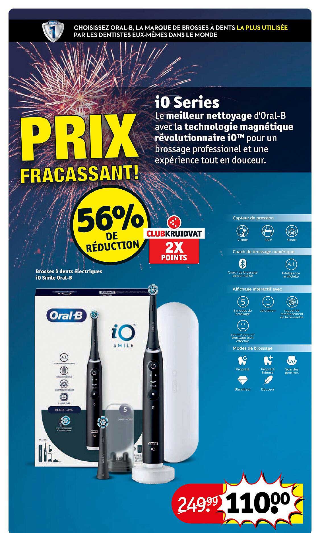 brosses à dents électriques i0 smile oral-b