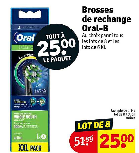 brosses de rechange oral-b