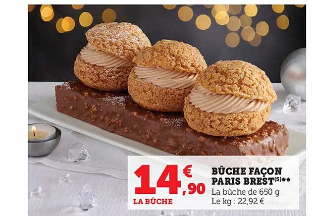 bûche façon paris brest