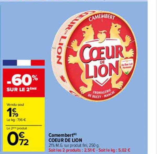 Camembert Cœur De Lion