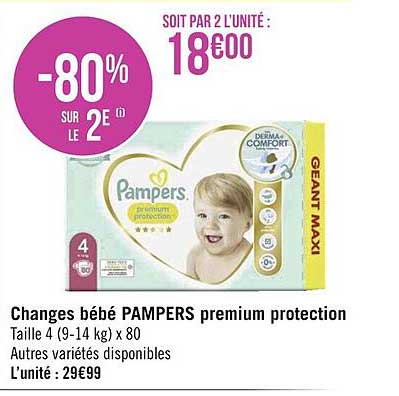 Changes Bébé Pampers Premium Protection