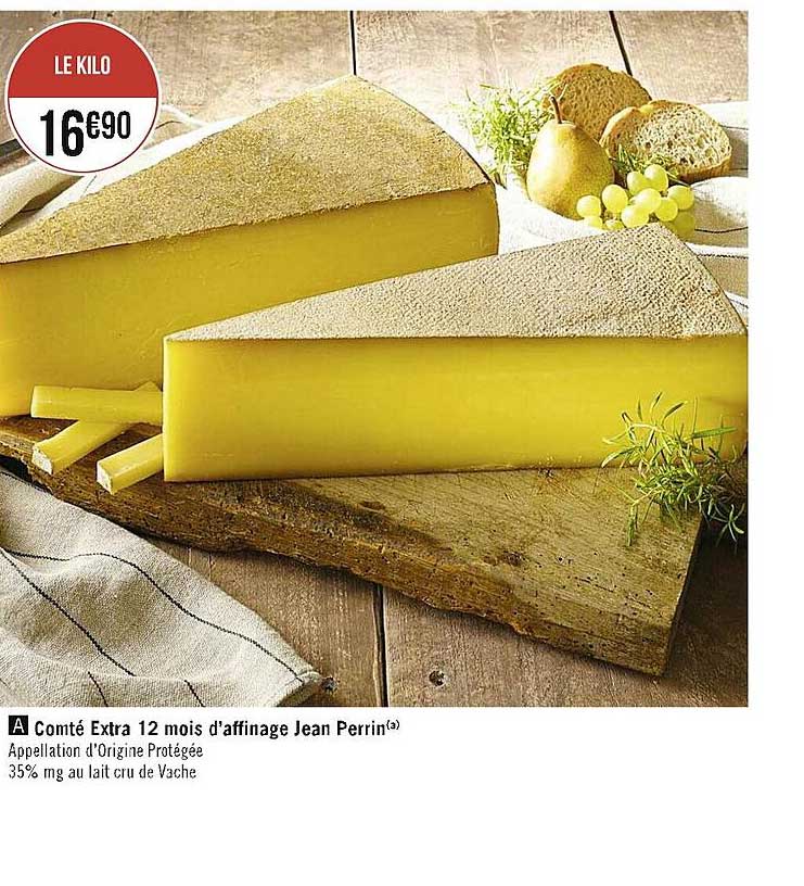 comté extra 12 mois d'affinage jean perrin