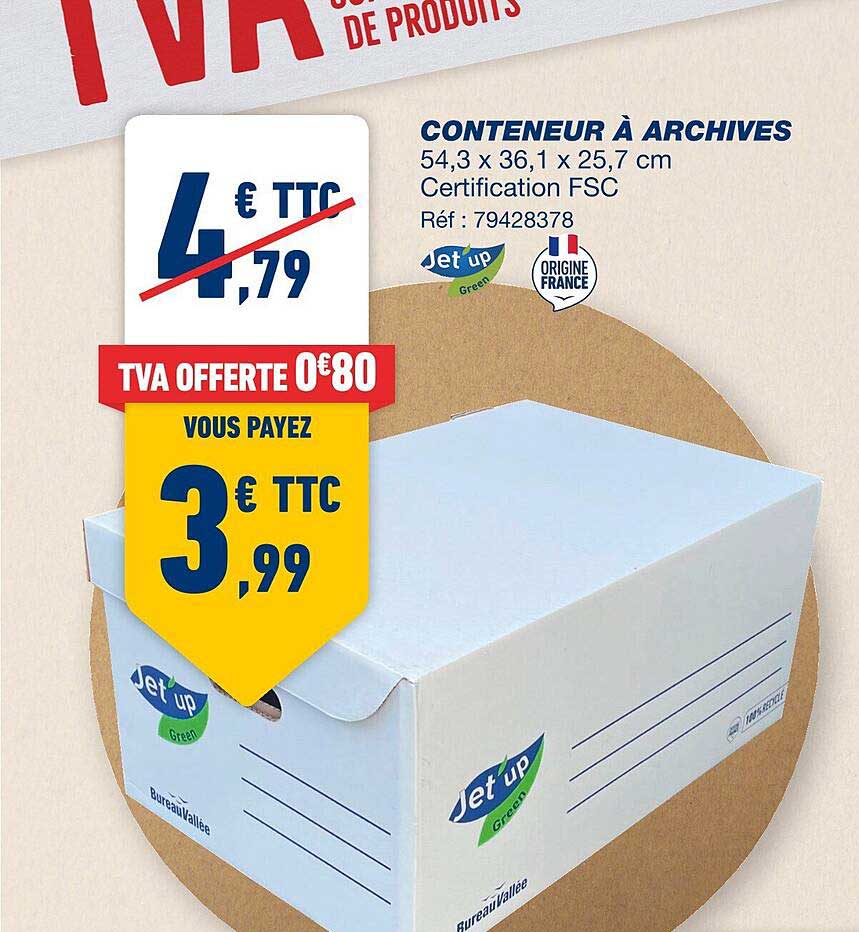 conteneur à archives jet'up