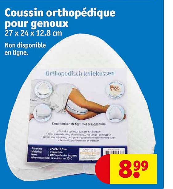 coussin orthopédique pour genoux