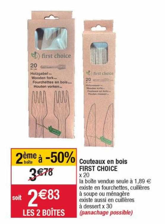 couteaux en bois first choice