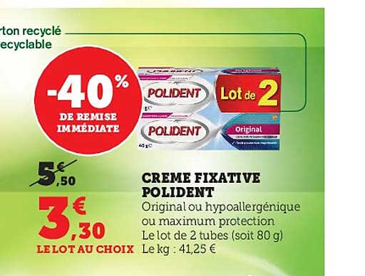 crème fixative polident