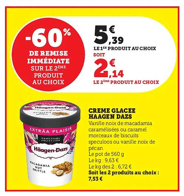 crème glacée häagen dazs