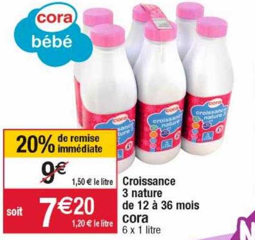 Croissance 3 Nature De 12 à 36 Mois Cora 20% De Remise Immédiate